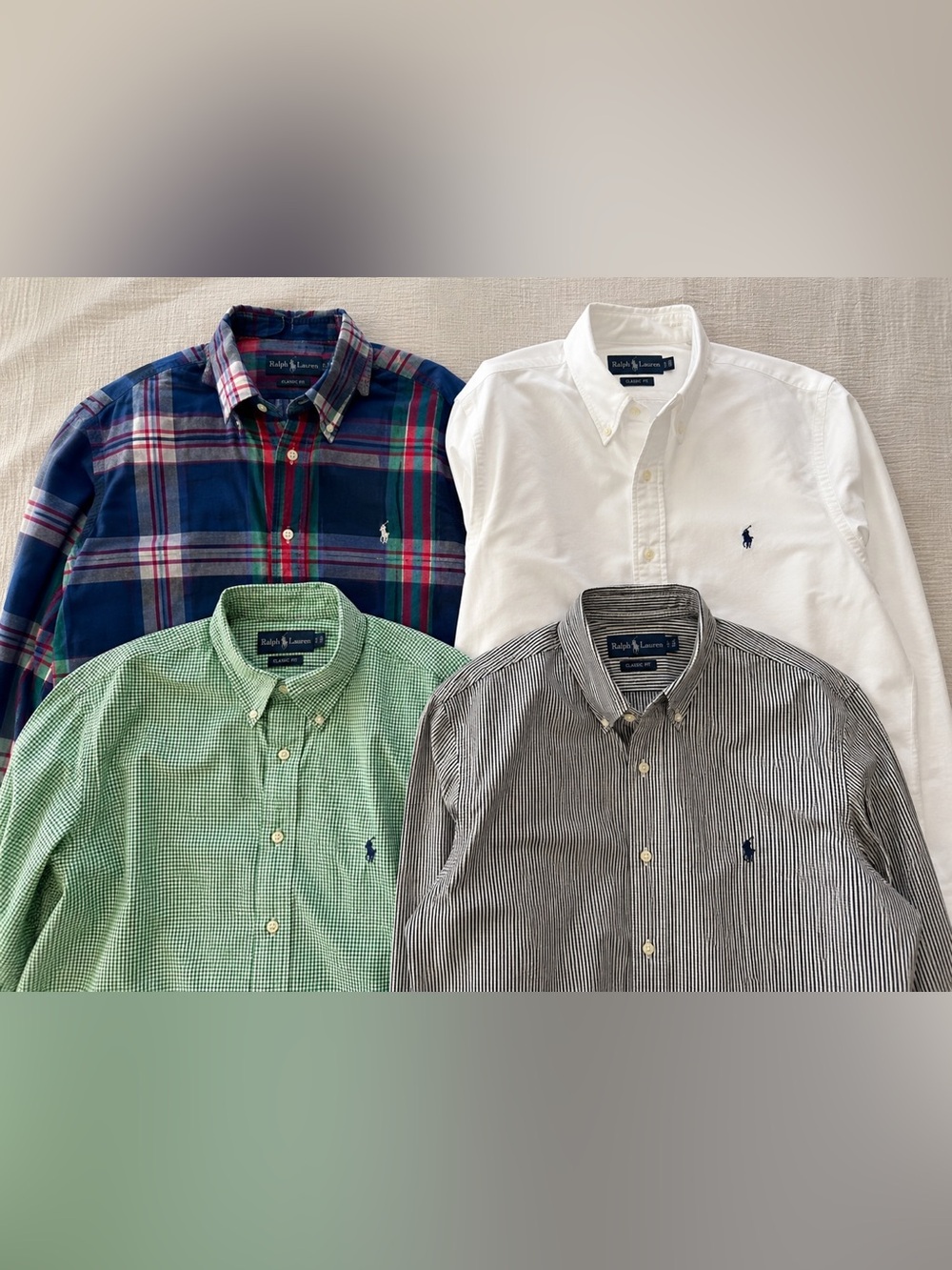 Ralph Lauren Men’s Button Down Shirt Lot – Size XL – 4 Pieces